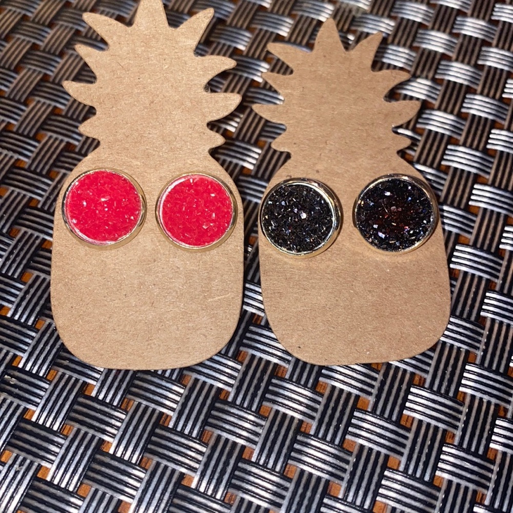 New Earrings- Red and Black/Purple Sets